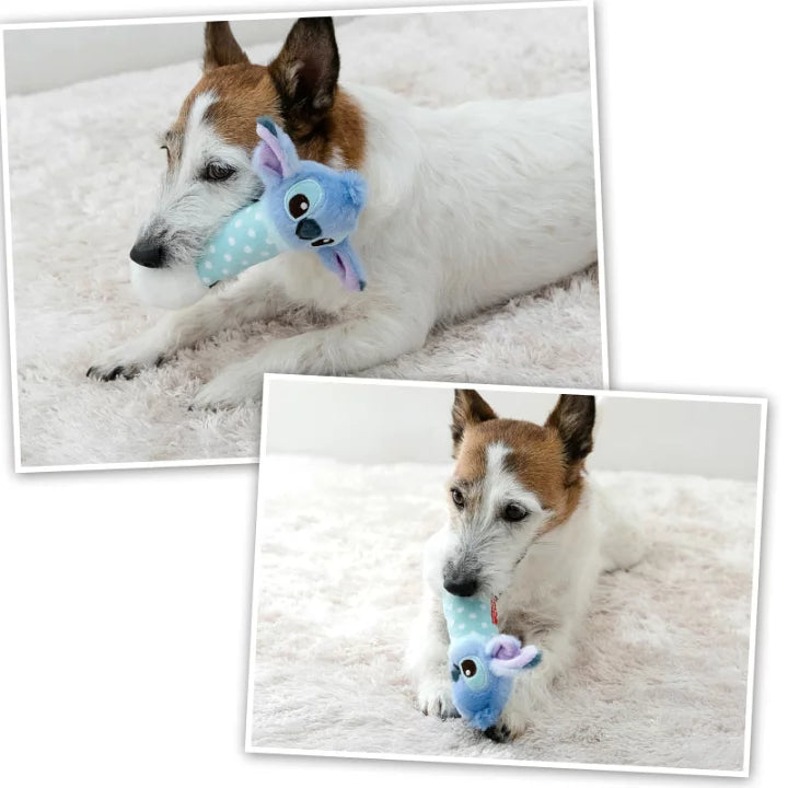 Disney Lilo & Stitch Dog Toy Plush Toy Dumbbell Toy Sound Ringing Bell Included