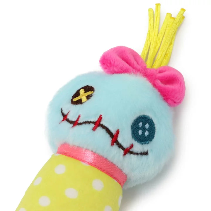 Disney Lilo & Stitch Dog Toy Plush Scrump Dumbbell Toy Sound Ringing Bell Included