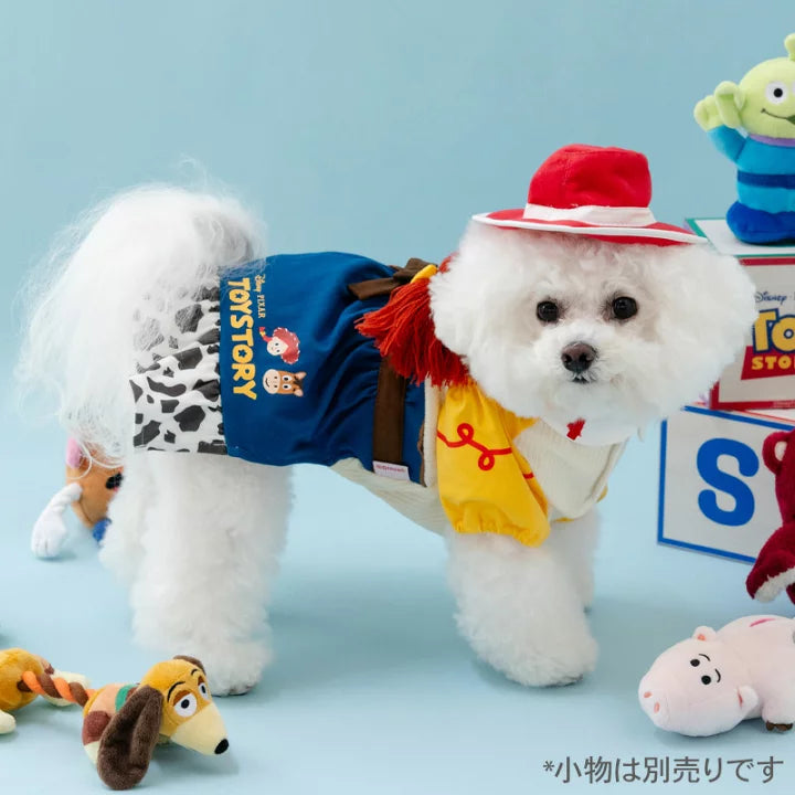 Disney Toy Story Jessie dog clothes spring dress with hat