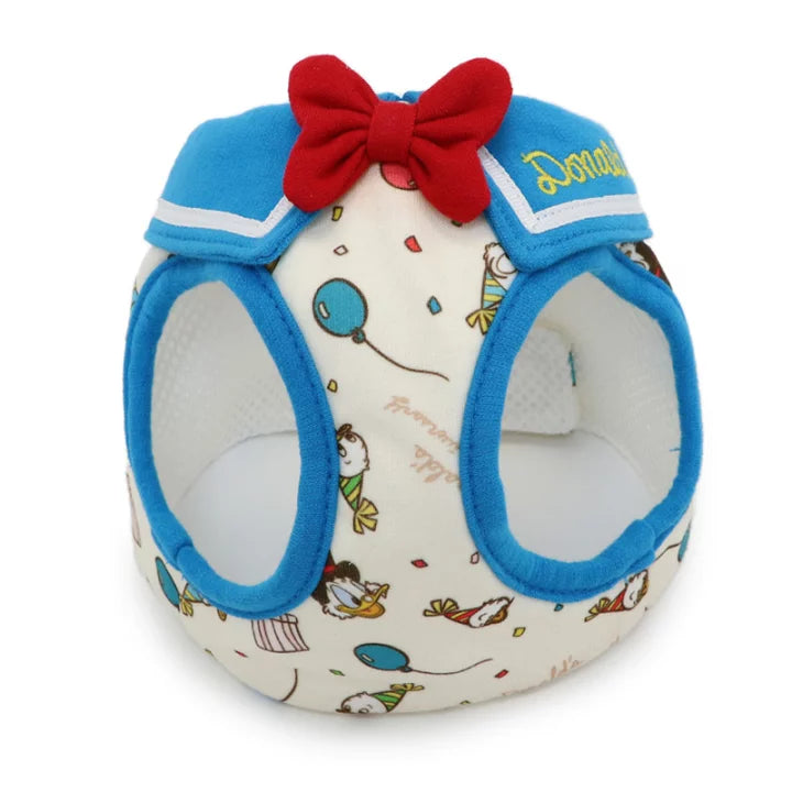 Disney Dog Lead Donald 90th Anniversary Reflective Small Dog | Donald Duck Party Pattern Mesh Lining Reflective Night Walk Outing Walking Stylish Cute