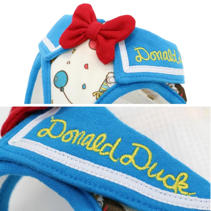 Disney Dog Lead Donald 90th Anniversary Reflective Small Dog | Donald Duck Party Pattern Mesh Lining Reflective Night Walk Outing Walking Stylish Cute