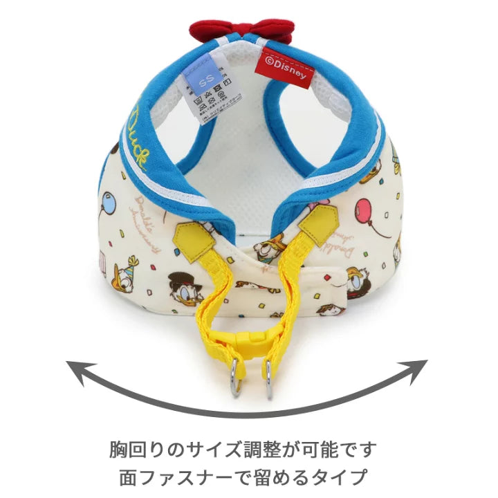 Disney Dog Lead Donald 90th Anniversary Reflective Small Dog | Donald Duck Party Pattern Mesh Lining Reflective Night Walk Outing Walking Stylish Cute