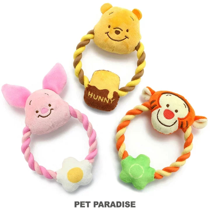 Disney dog toy Winnie the Pooh rope toy | Sound-making Tigger Piglet stuffed animal toy