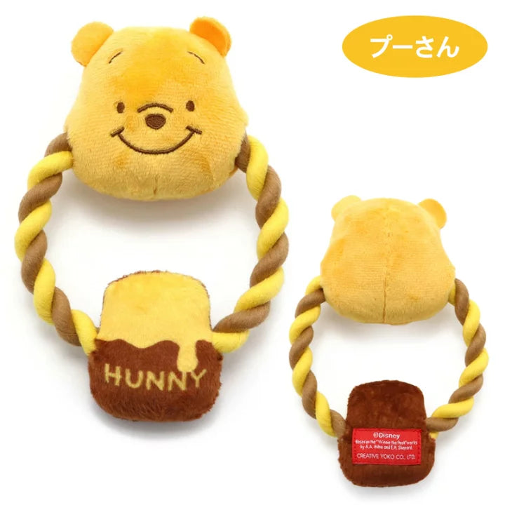 Disney dog toy Winnie the Pooh rope toy | Sound-making Tigger Piglet stuffed animal toy