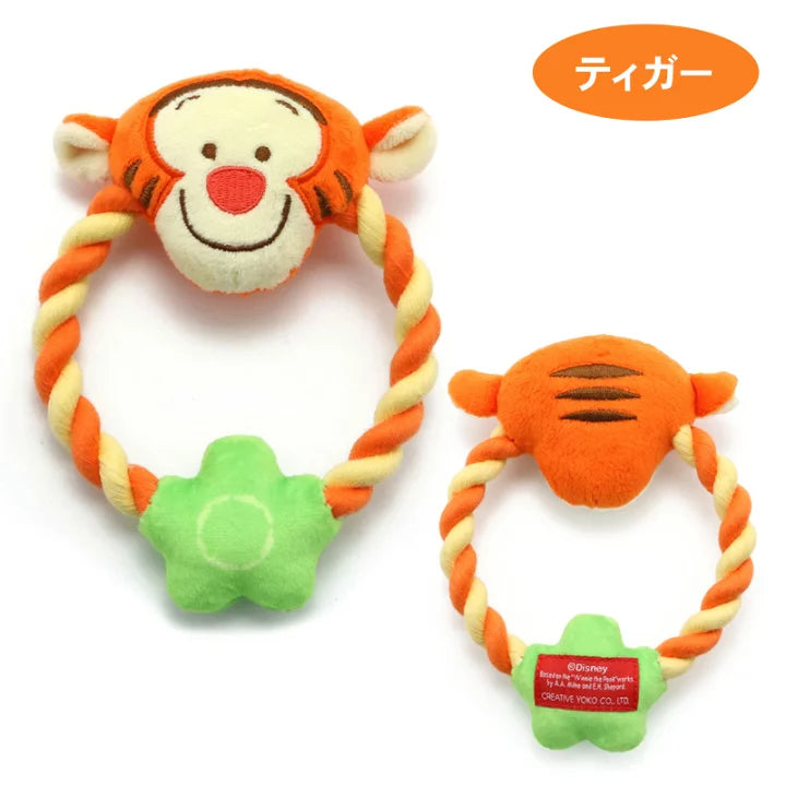 Disney dog toy Winnie the Pooh rope toy | Sound-making Tigger Piglet stuffed animal toy