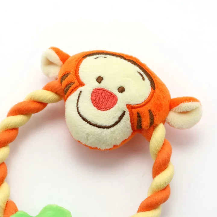 Disney dog toy Winnie the Pooh rope toy | Sound-making Tigger Piglet stuffed animal toy