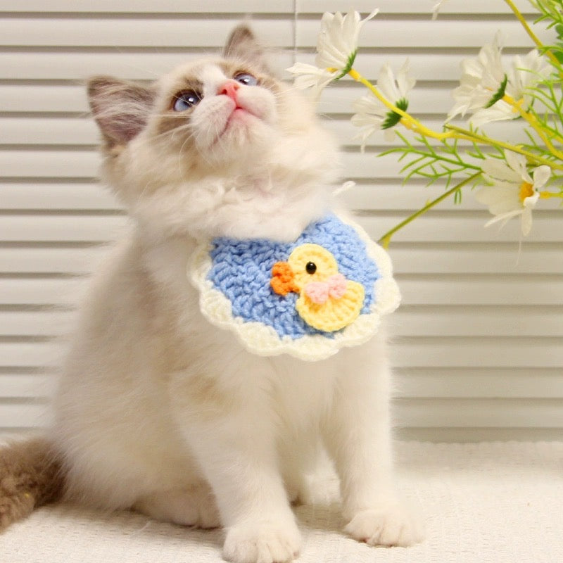 Hand Knitted Bib