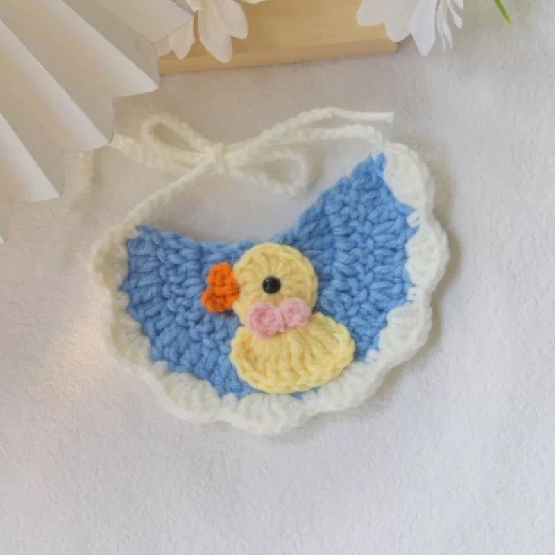 Hand Knitted Bib