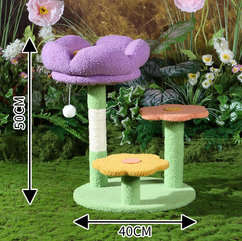 Flower Cat Tower Scratchers