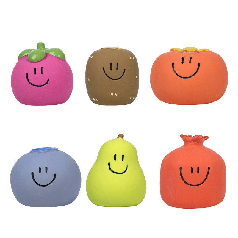 Squeaky Fruits Rubber Toys