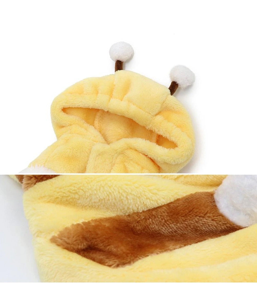 Dog Clothes Fall/Winter Dog Clothes Dog Parka Small Dog Bee Fluffy | Boa Soft Cosplay Dress Up Easy to Dress Warm Washable Warm Pet Wear Dog Wear Dog Wear Puppy Kitten Old Dog