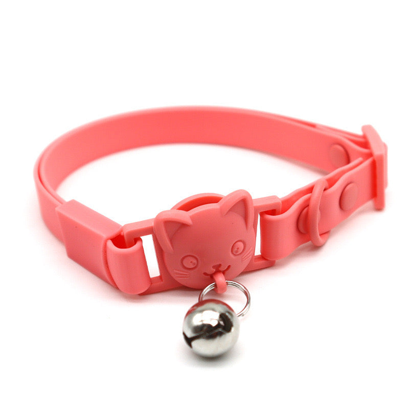 Waterproof Dog Collar Soft Rubber Dog Collar with Safety Alloy Buckle Adjustable Pet Collars for Small Medium Large Dogs