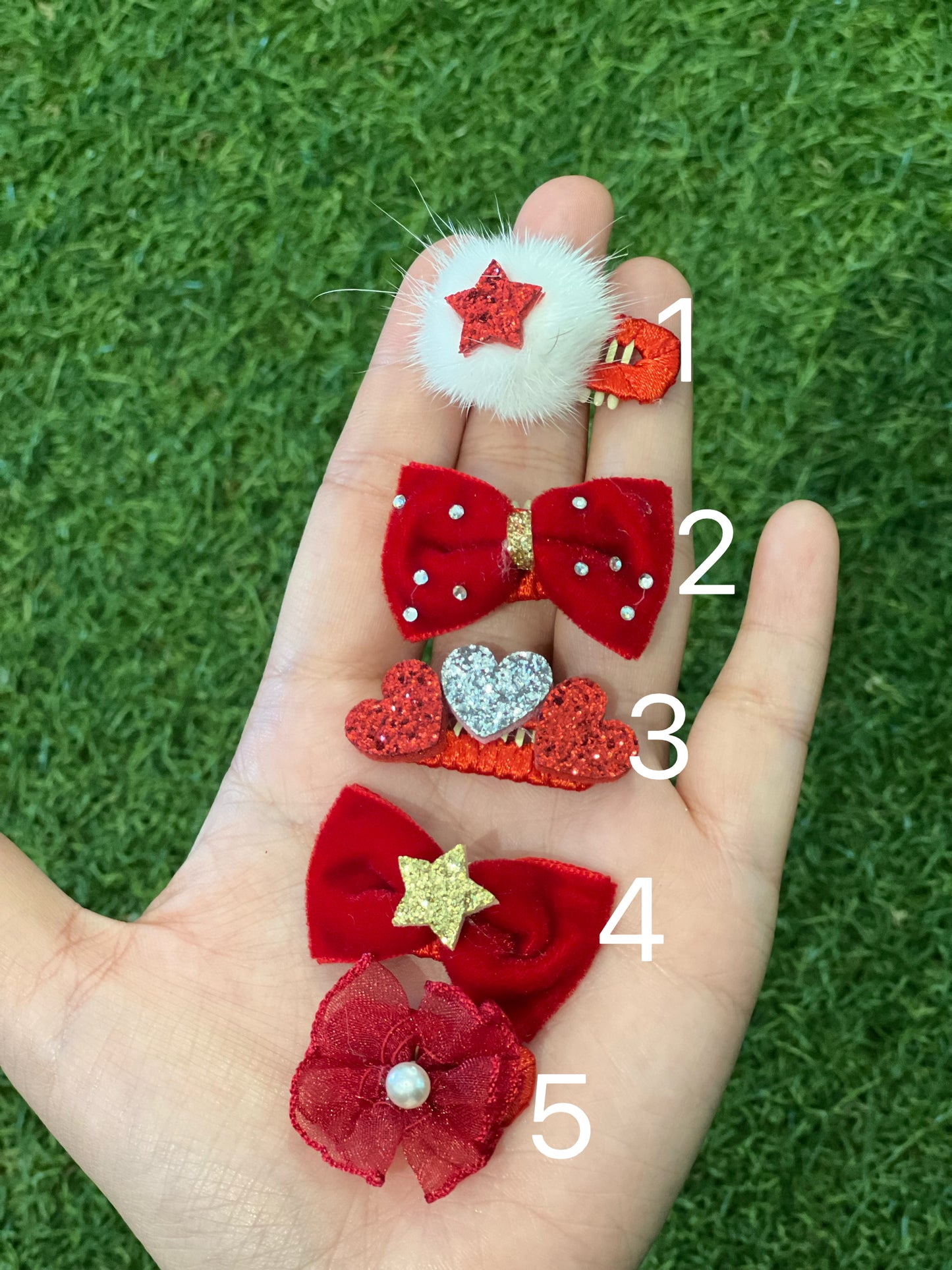 New Year Pet Hair Clip