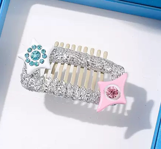 Silver Bow Hair Clip