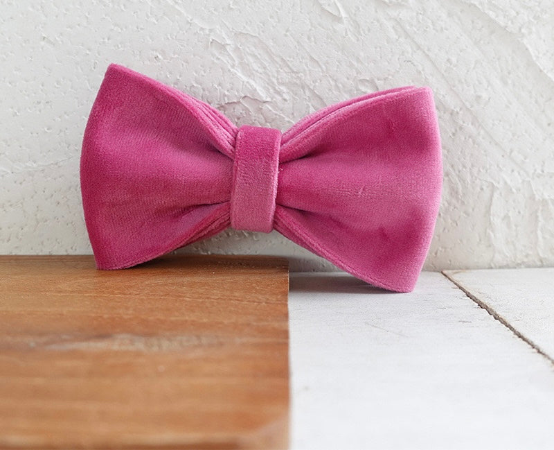 Barbie Pink Velour Collar Leash Bowtie