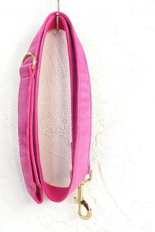 Barbie Pink Velour Collar Leash Bowtie