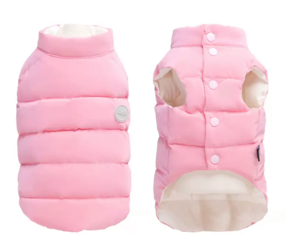 3 Colours Reversible Winter Water Resistant Puffer Jacket Coat
