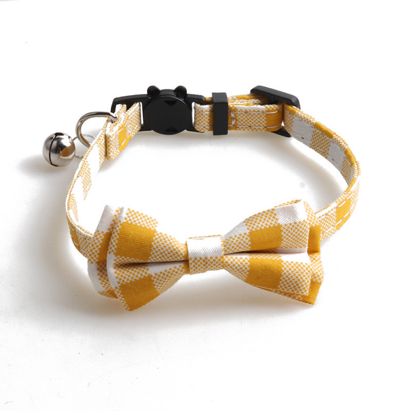 Cat Bow Tie Plaid