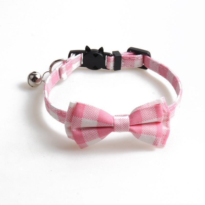 Cat Bow Tie Plaid