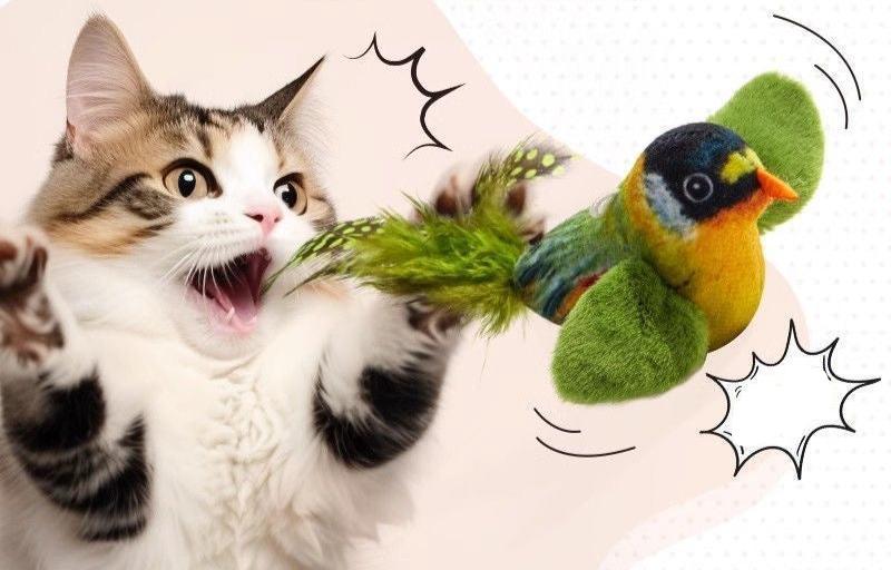 Real Bird Sound Cat Toys