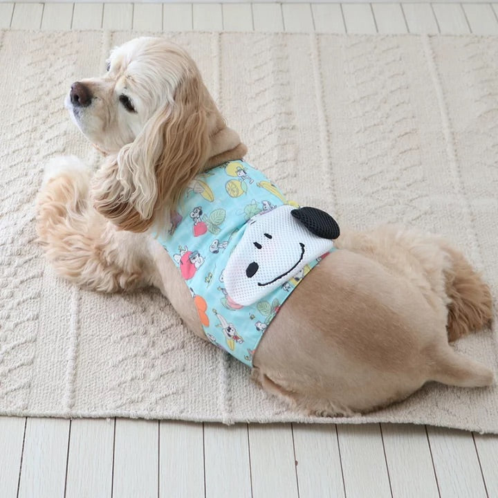 cool vest, Snoopy, ice pack, cool to the touch, pocket cool, refreshing, for walks