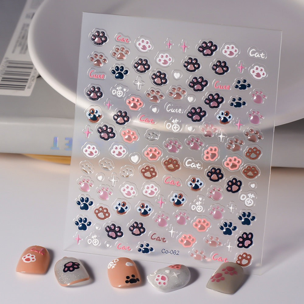 Cats and Dogs Nail Stickers