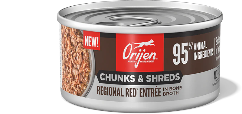 Orijen Chunks & Shreds | Regional Red 85g