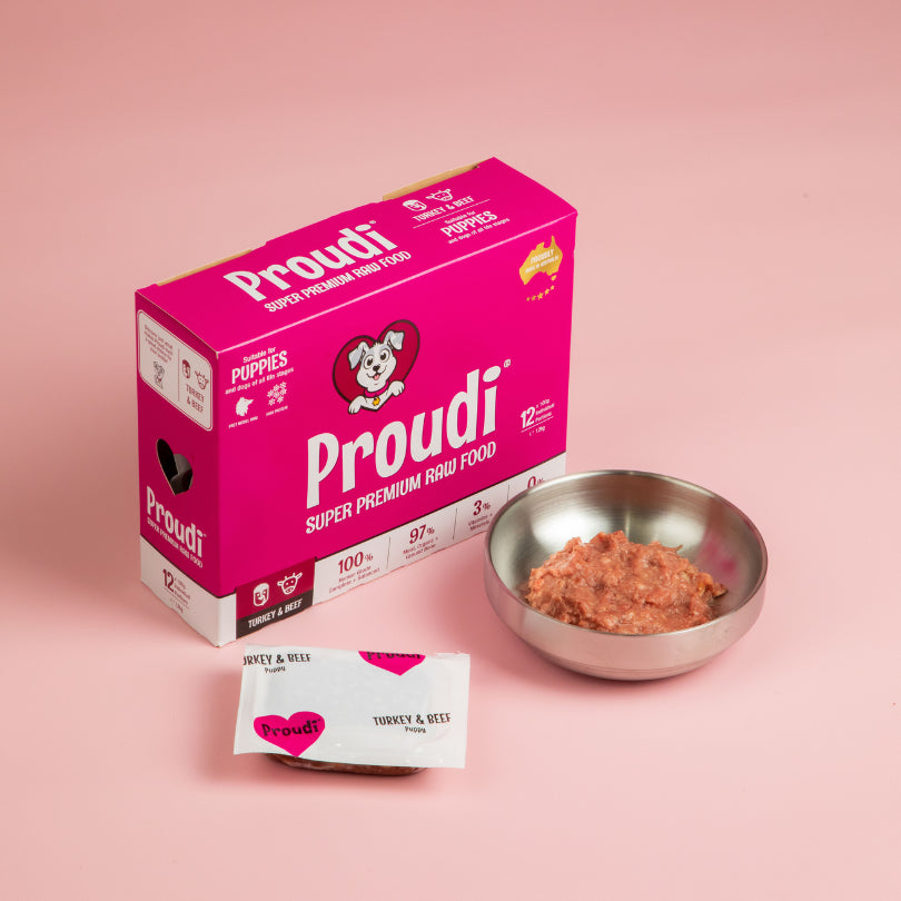 Proudi Dog Puppy Turkey & Beef 1.2kg