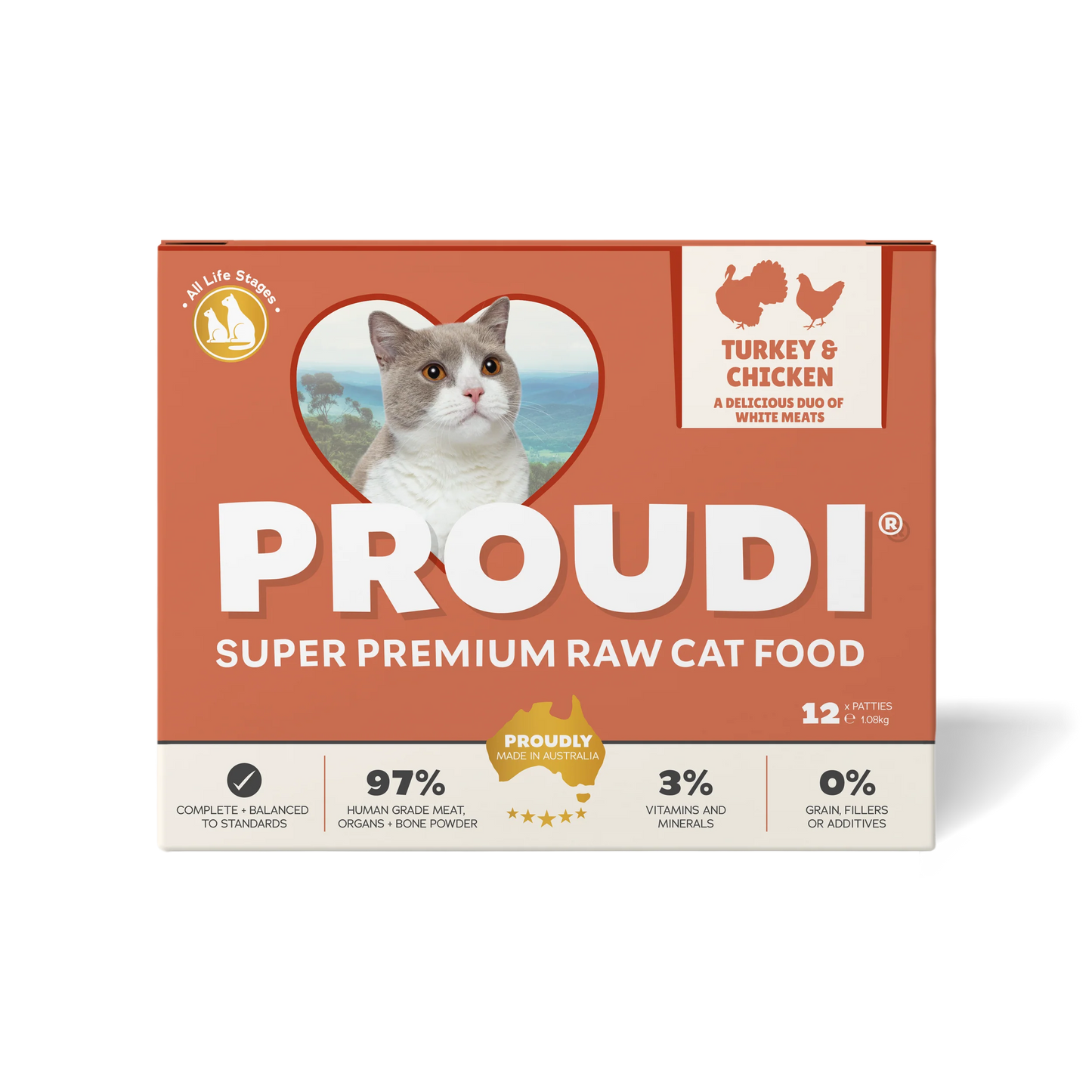 Proudi Cat Turkey & Chicken