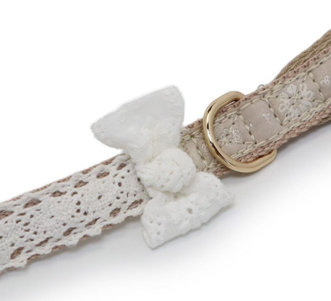 Cotton Lace Collar & Leash