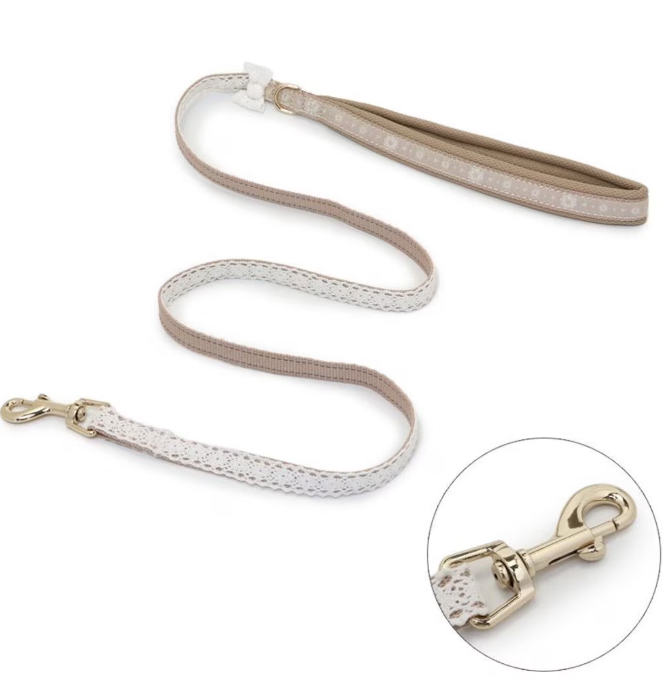 Cotton Lace Collar & Leash