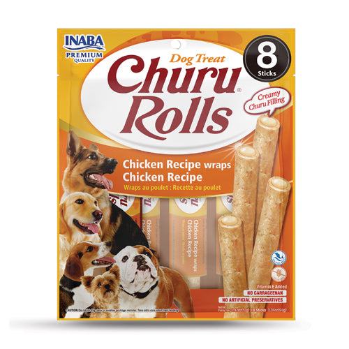 Inaba Churu Rolls for Dogs Chicken 96g