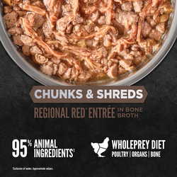 Orijen Chunks & Shreds | Regional Red 85g