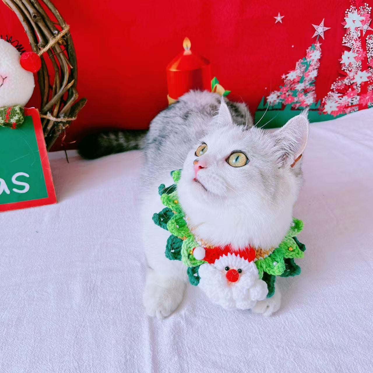 Handmade Xmas Santa Bandana
