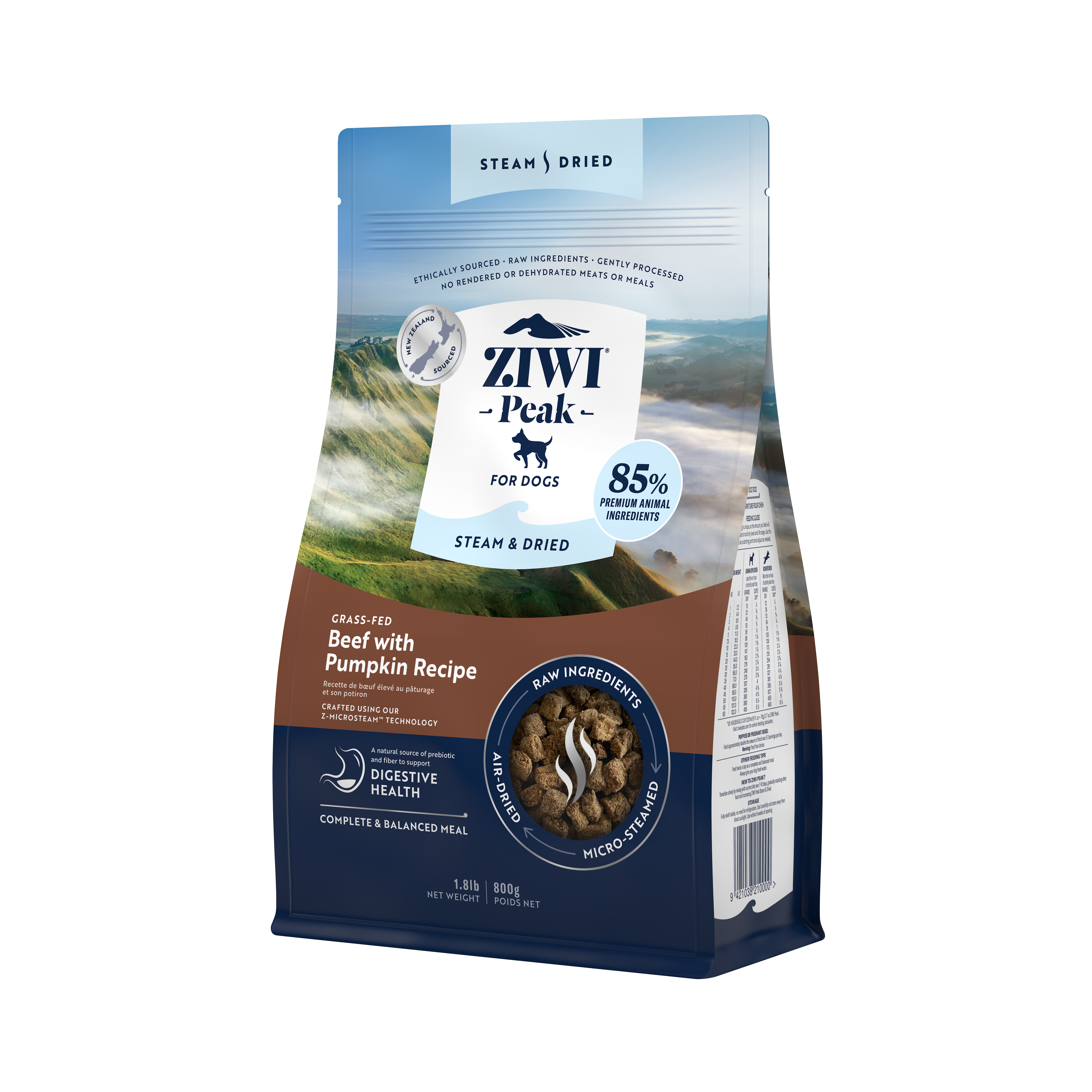 Ziwi Dog Steam & Dried Beef with Pumpkin