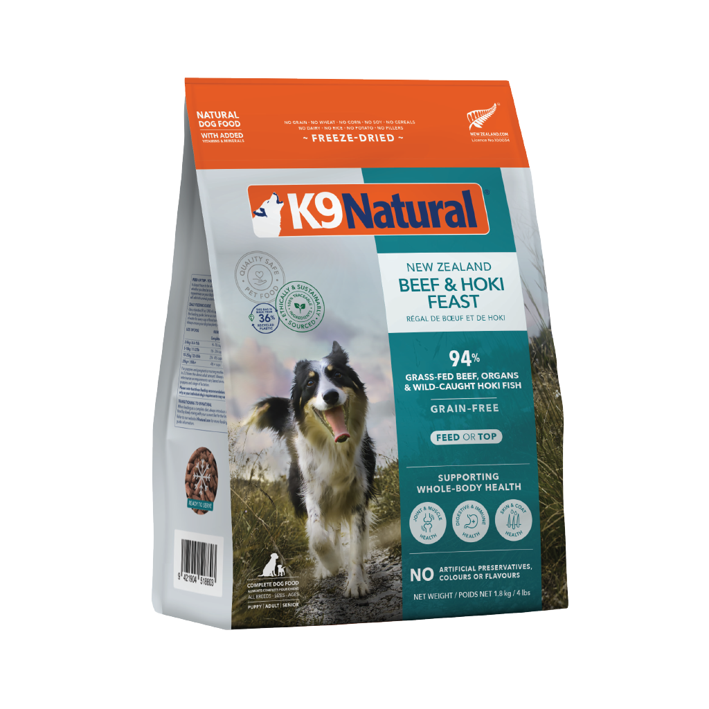 K9 Natural Freeze Dried Beef & Hoki