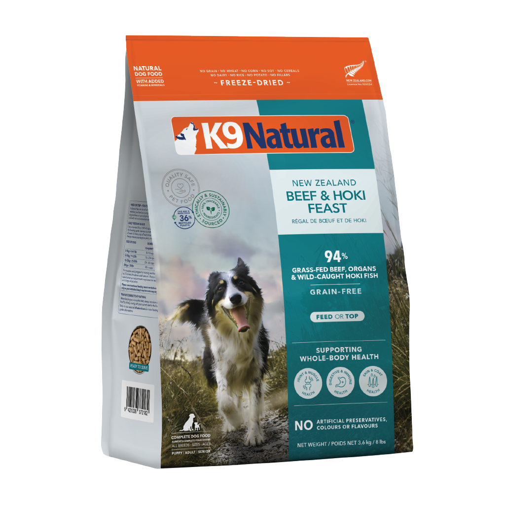 K9 Natural Freeze Dried Beef & Hoki