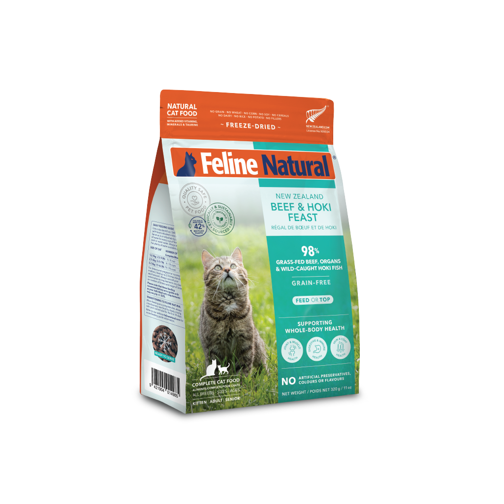Feline Natural Freeze Dried Beef & Hoki Feast