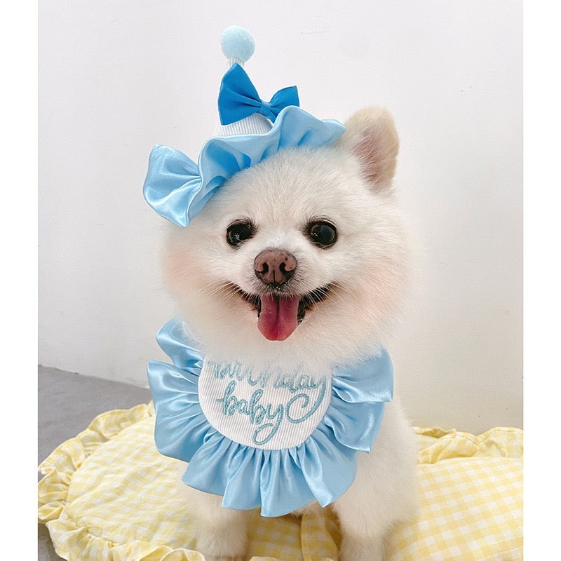 Silk Ruffles Birthday Bib