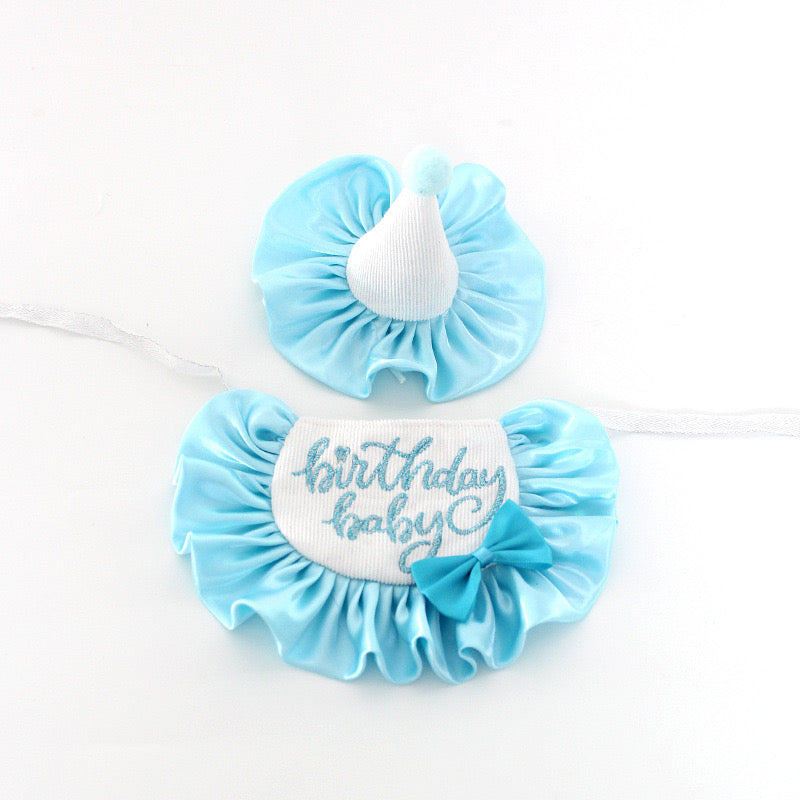 Silk Ruffles Birthday Bib