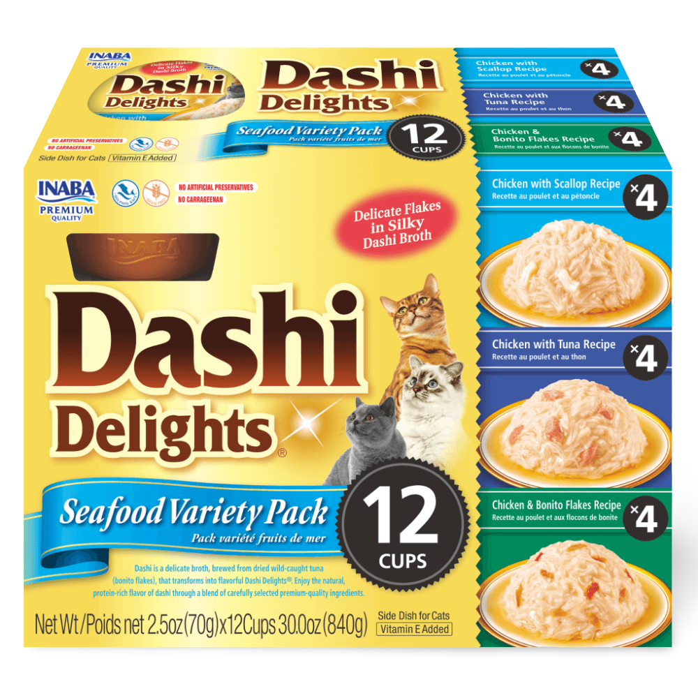 Inaba Dashi Delights Seafood Variety Pack (12 cups)