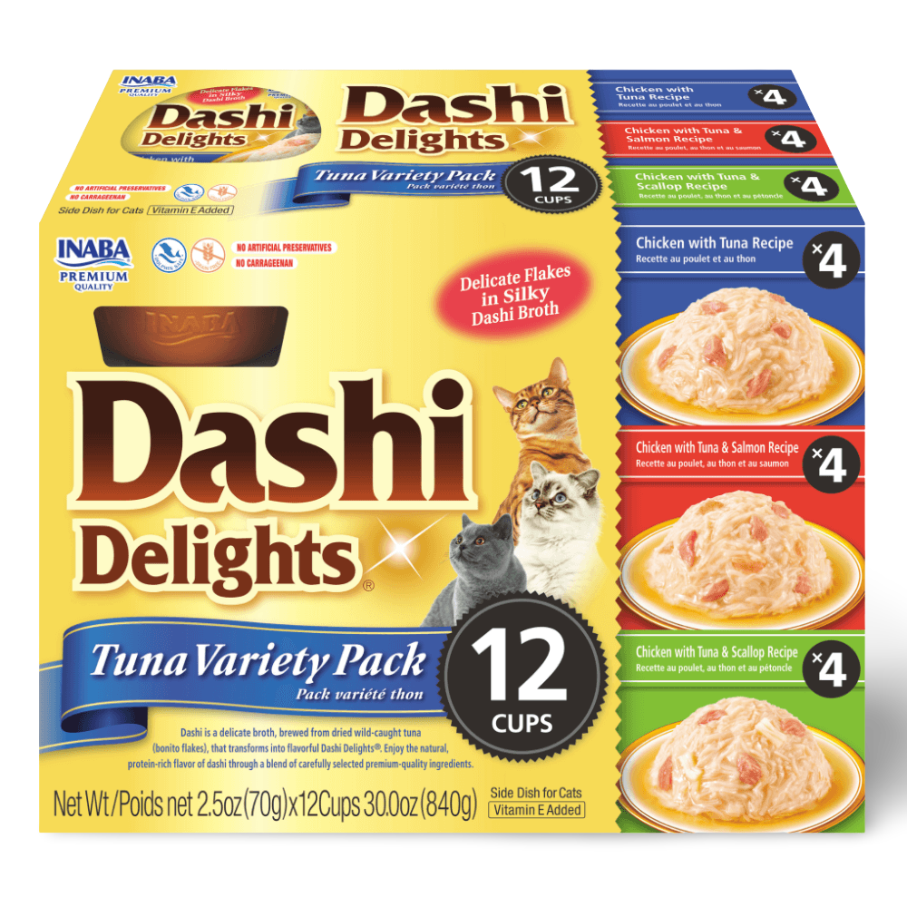 Inaba Dashi Delights Tuna Variety Pack (12 cups)