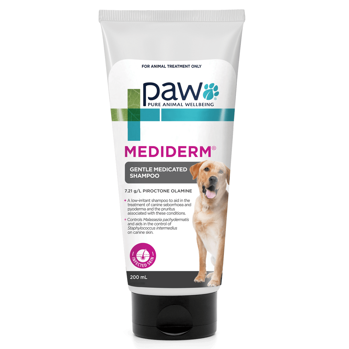 PAW MediDerm Gentle Medicated Shampoo 200ml