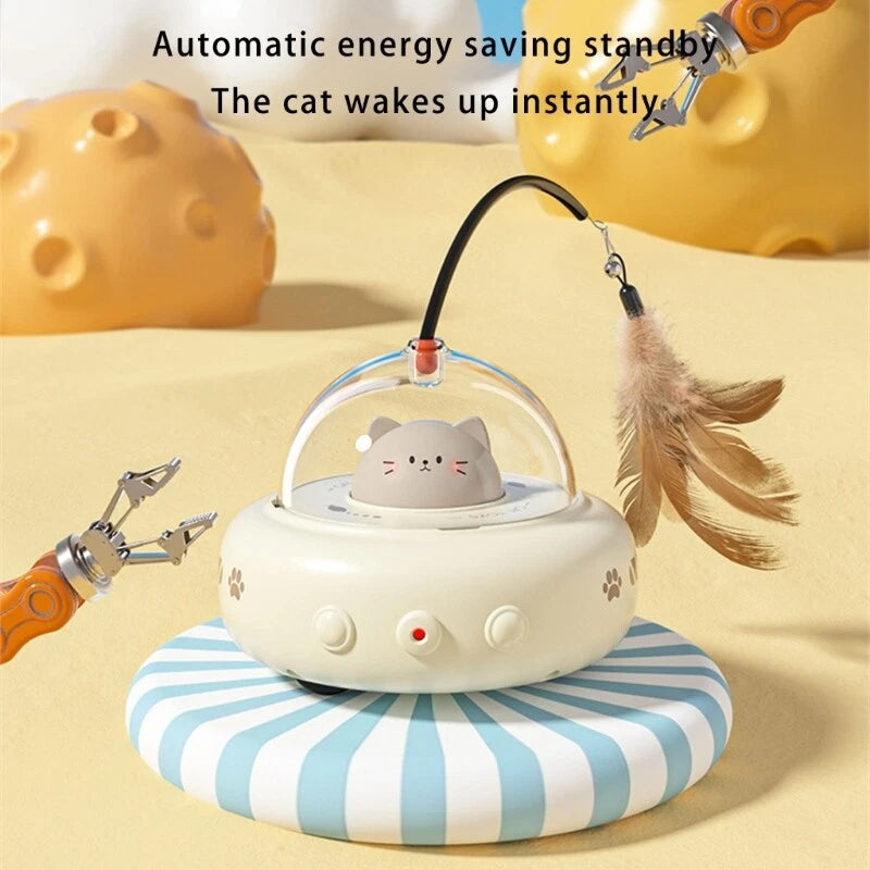 USB Laser Fun Teasing Cats Toy Automatic Indoor Playing Pet Toy