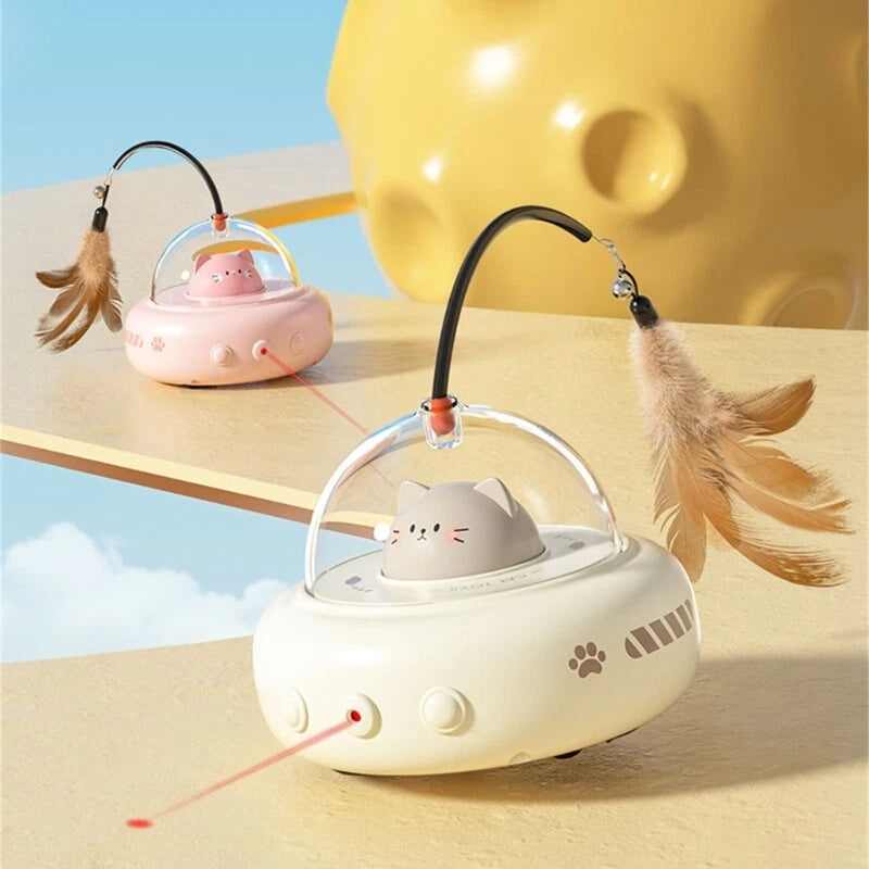 USB Laser Fun Teasing Cats Toy Automatic Indoor Playing Pet Toy