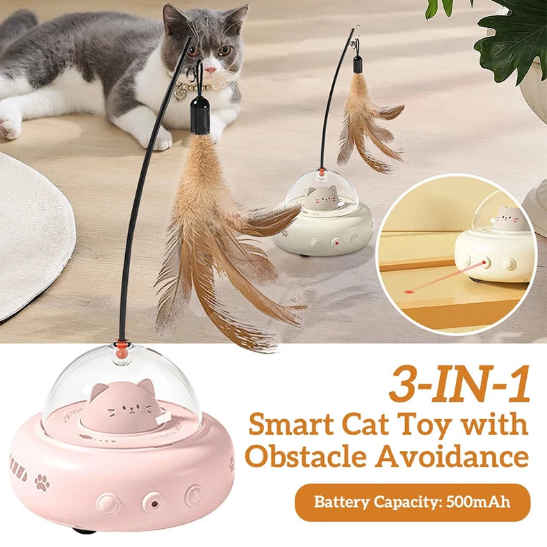 USB Laser Fun Teasing Cats Toy Automatic Indoor Playing Pet Toy