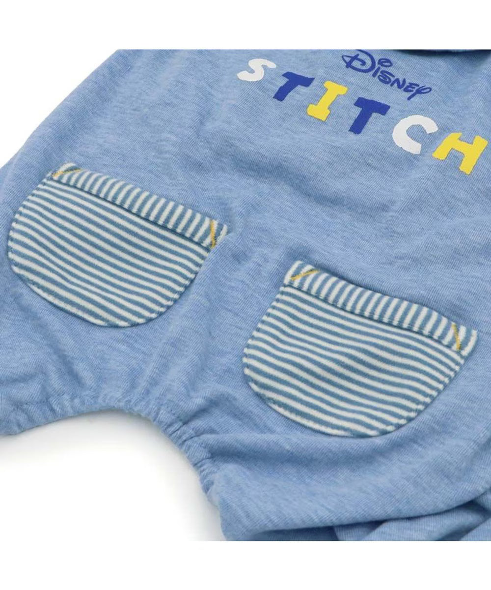 Disney Stitch Face Rompers (Light Blue)