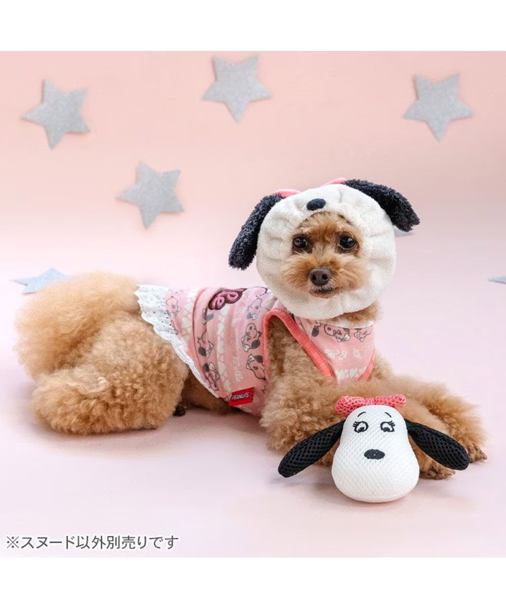 Snoopy Bell Snood Pink Blue