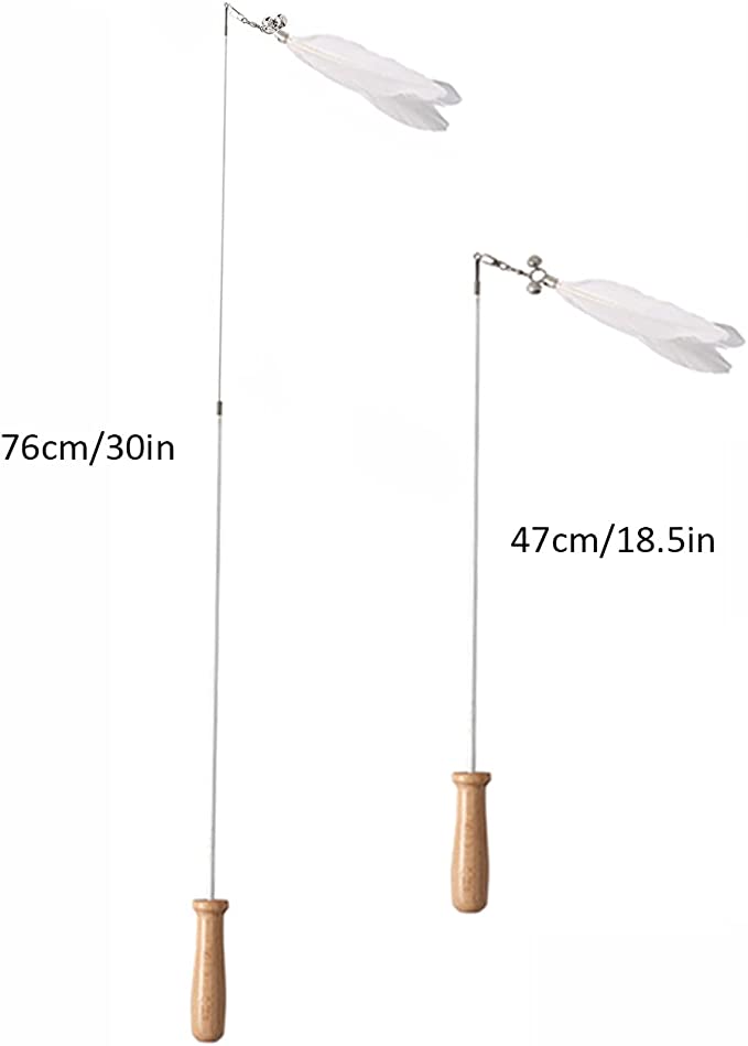 Wooden Handle Cat Teaser