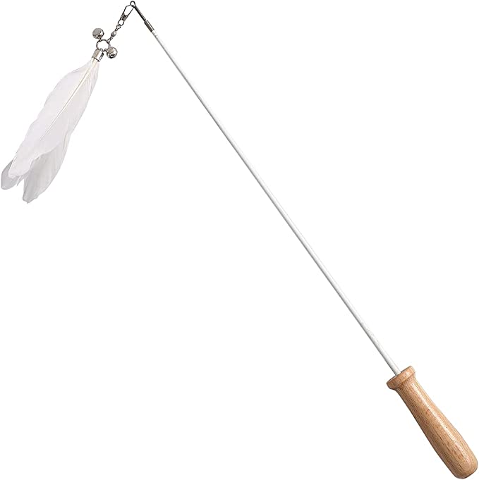 Wooden Handle Cat Teaser